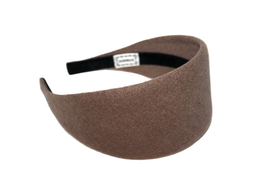 Brown warm headband, Acrylic wool head scarf, plastic free... NEW