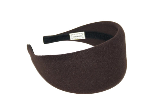 Dark Brown warm headband, Acrylic fabric head scarf, plastic free... NEW