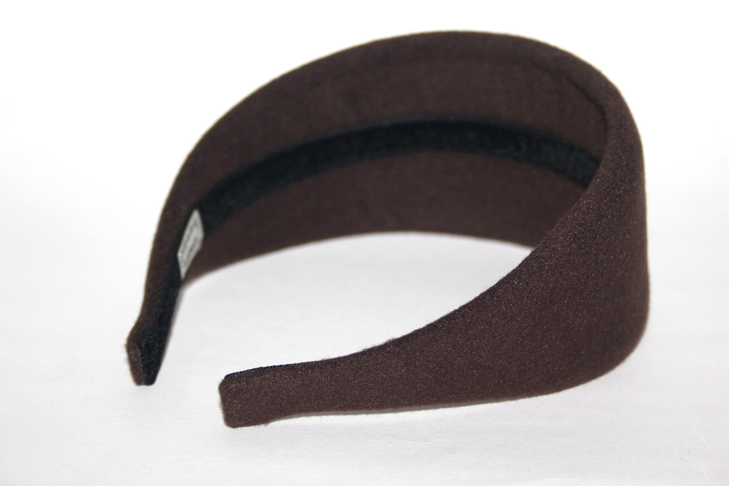 Dark Brown warm headband, Acrylic fabric head scarf, plastic free... NEW