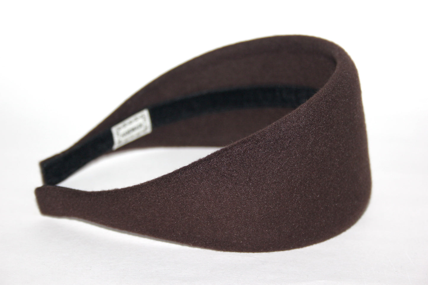 Dark Brown warm headband, Acrylic fabric head scarf, plastic free... NEW