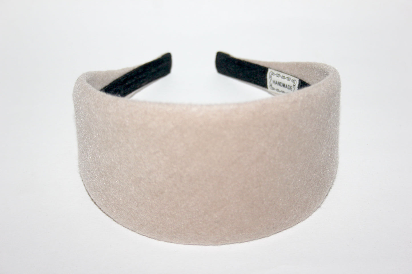 Beige warm headband, Acrylic fabric head scarf, plastic free... NEW