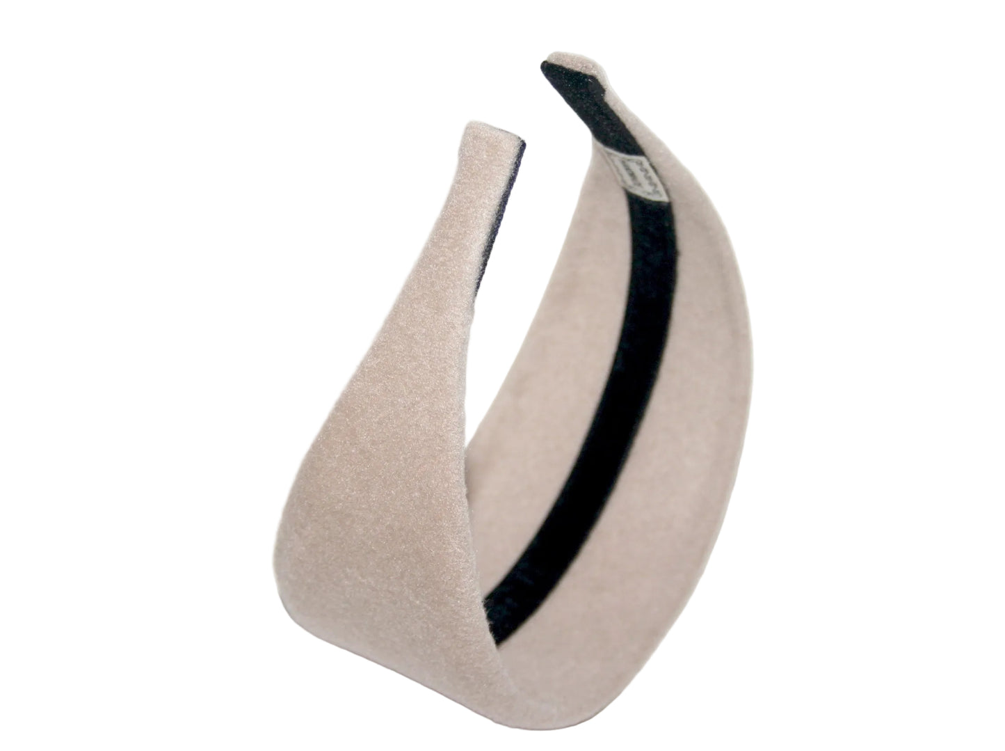 Beige warm headband, Acrylic fabric head scarf, plastic free... NEW