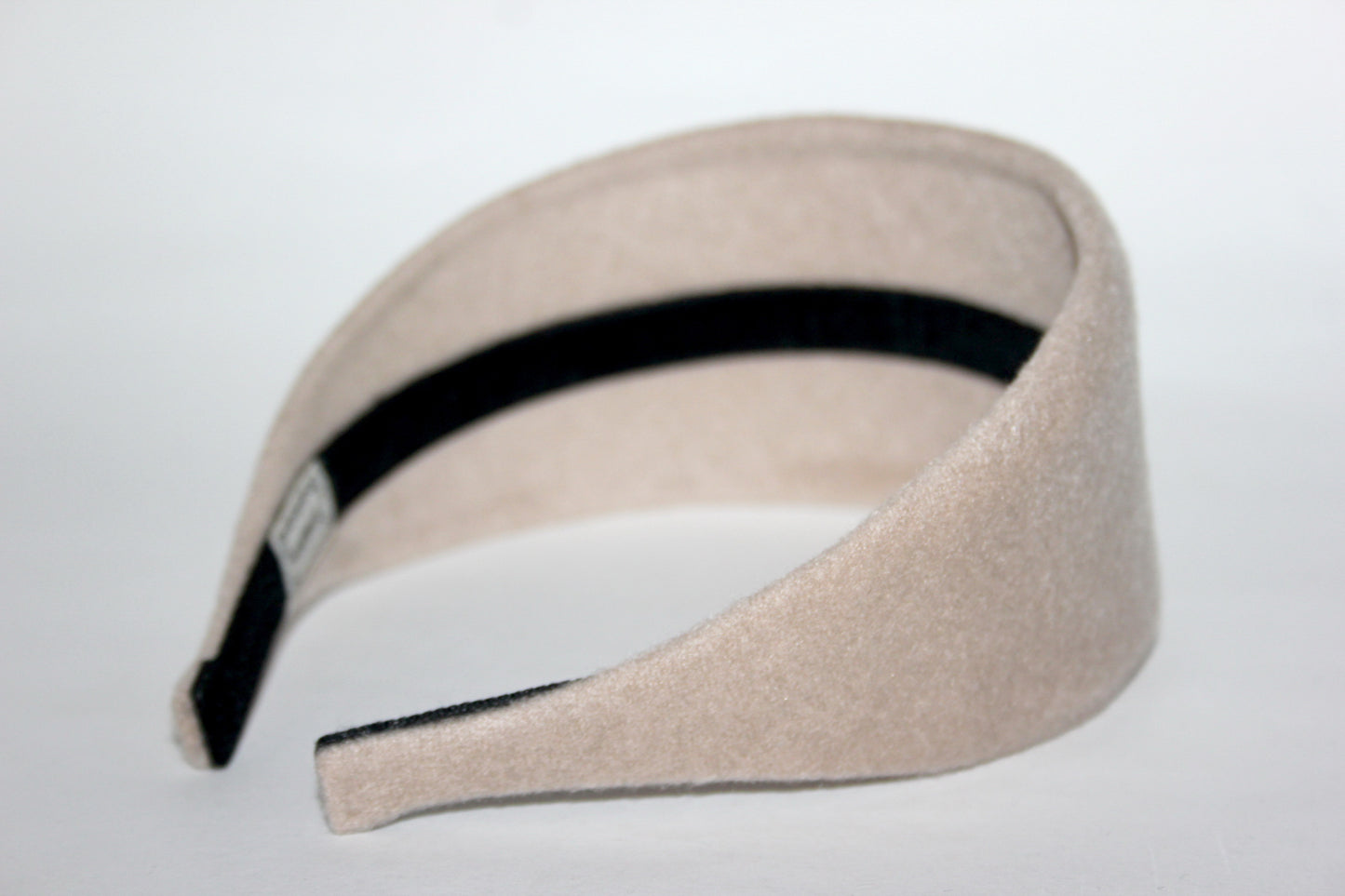 Beige warm headband, Acrylic fabric head scarf, plastic free... NEW
