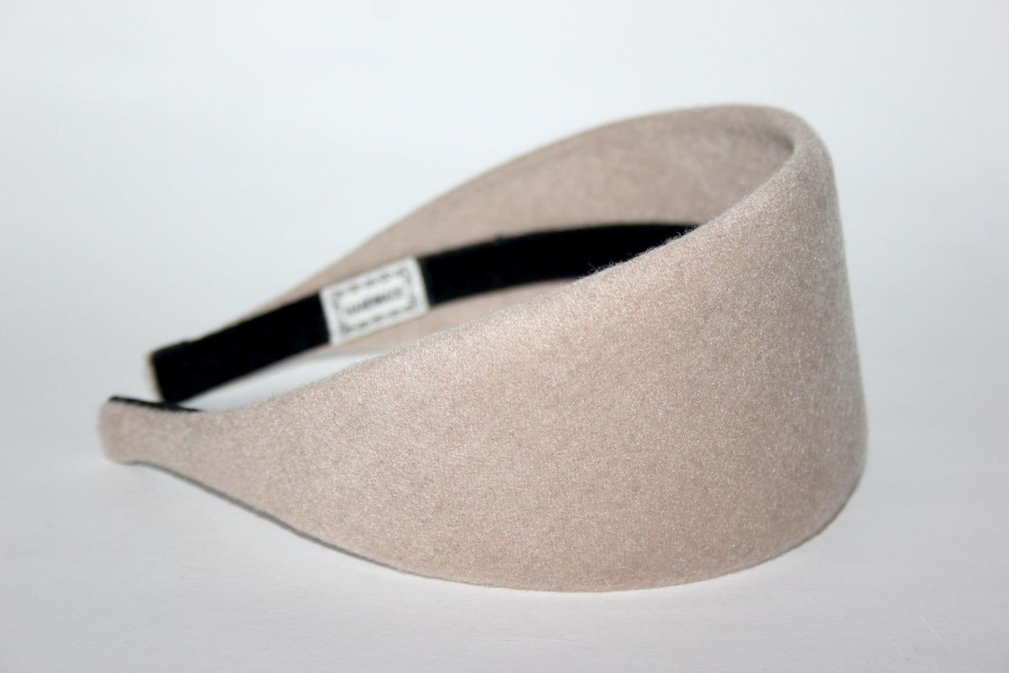 Beige warm headband, Acrylic fabric head scarf, plastic free... NEW