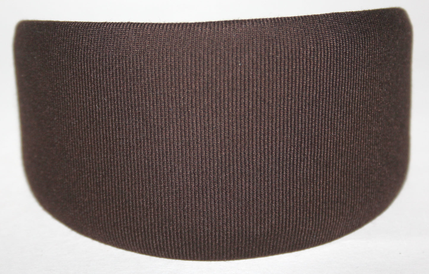 Dark Brown fabric headband Wide head scarf, plastic free... NEW