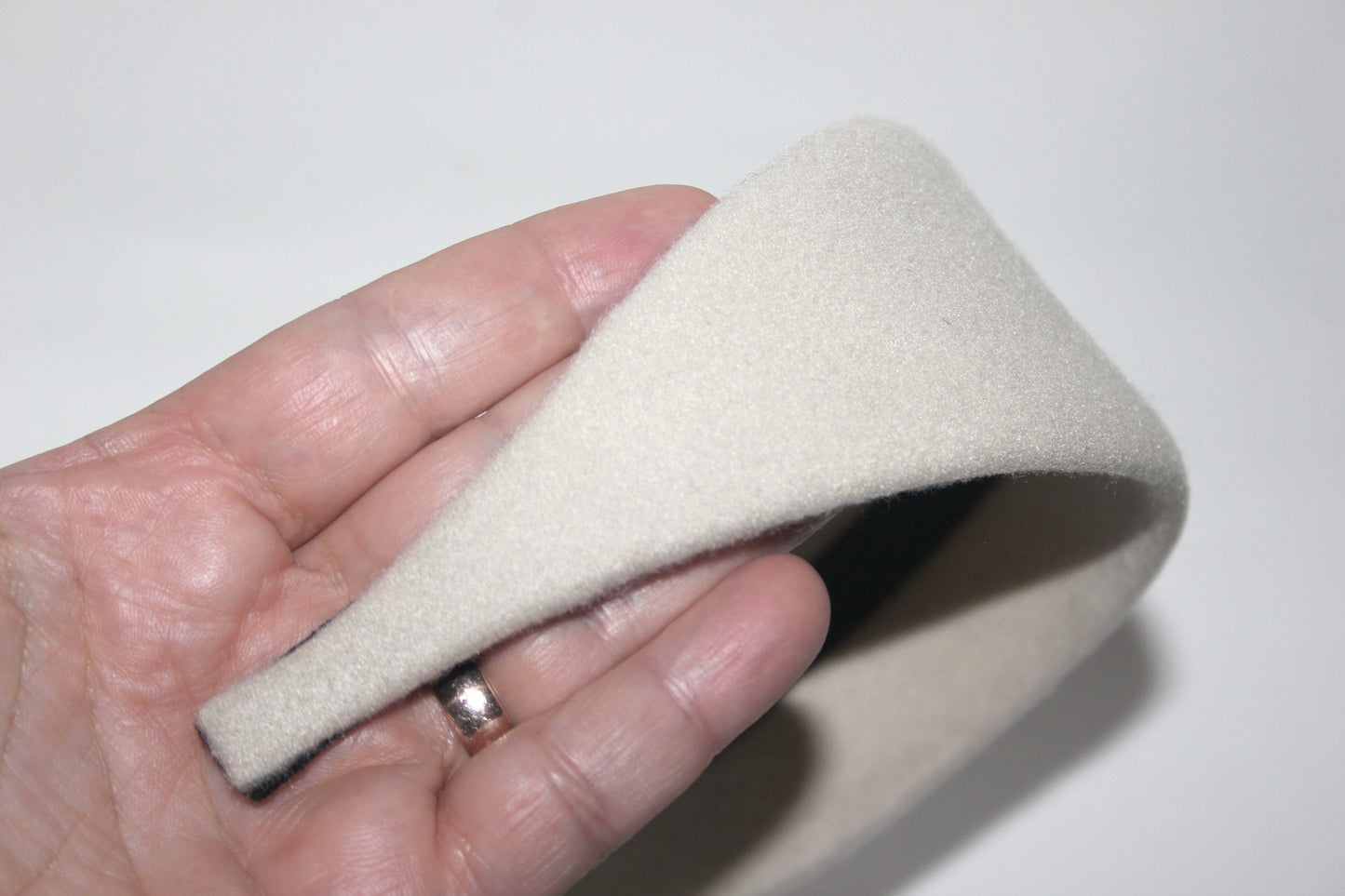 Ivory warm headband, fabric head scarf, plastic free... NEW