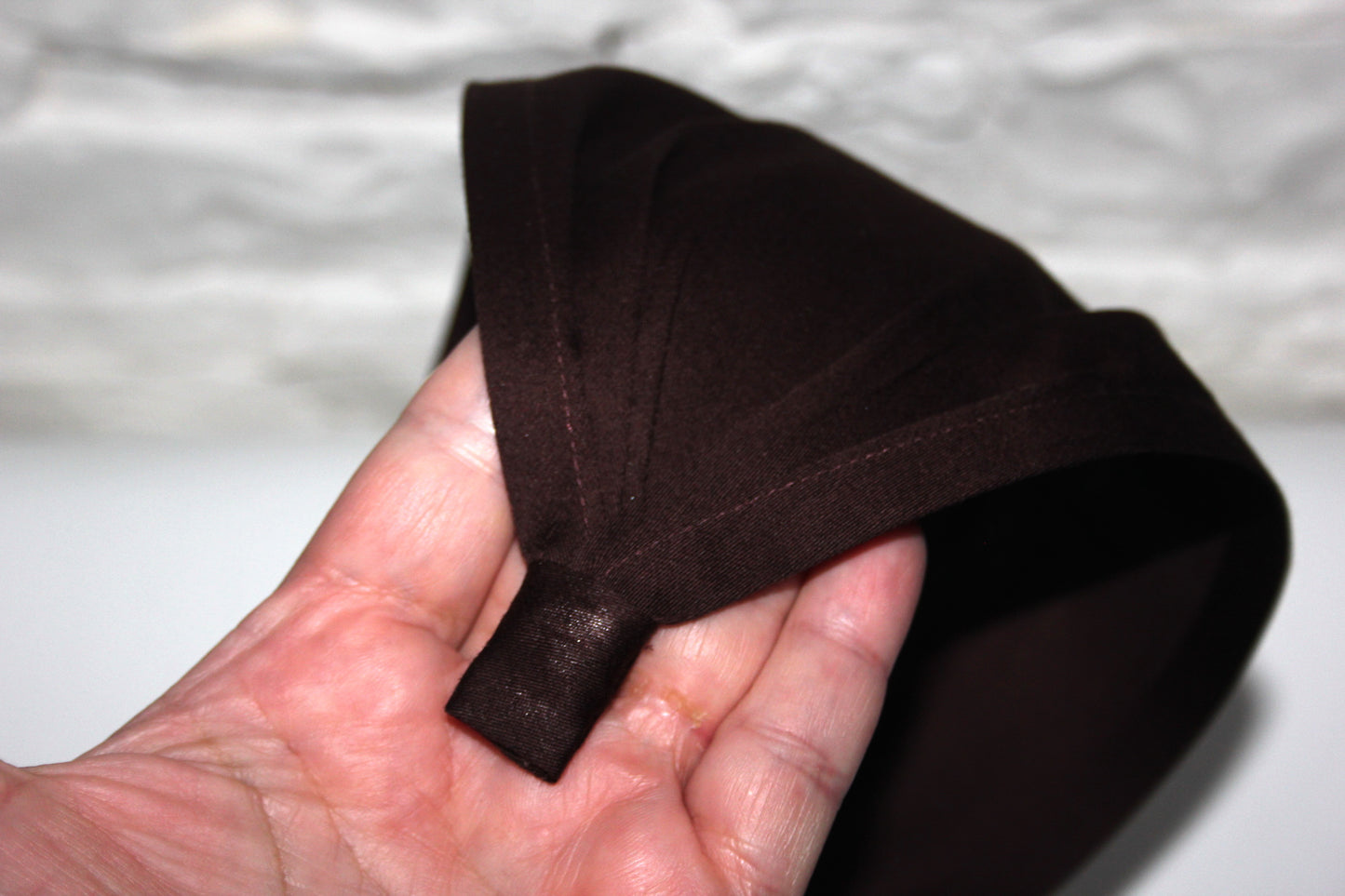 Cotton headband Chocolate Brown alopecia hair bandana