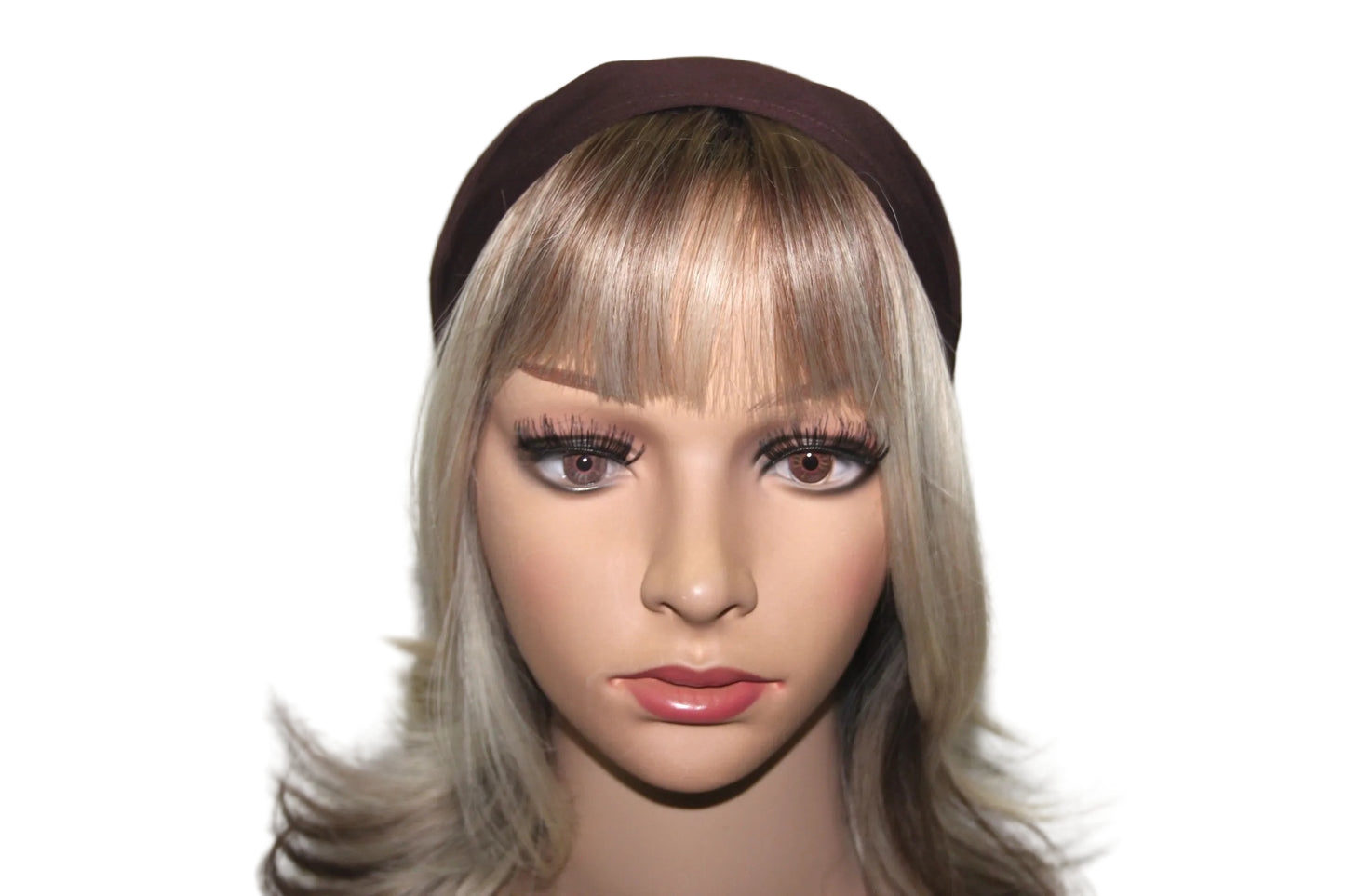 Cotton headband Chocolate Brown alopecia hair bandana