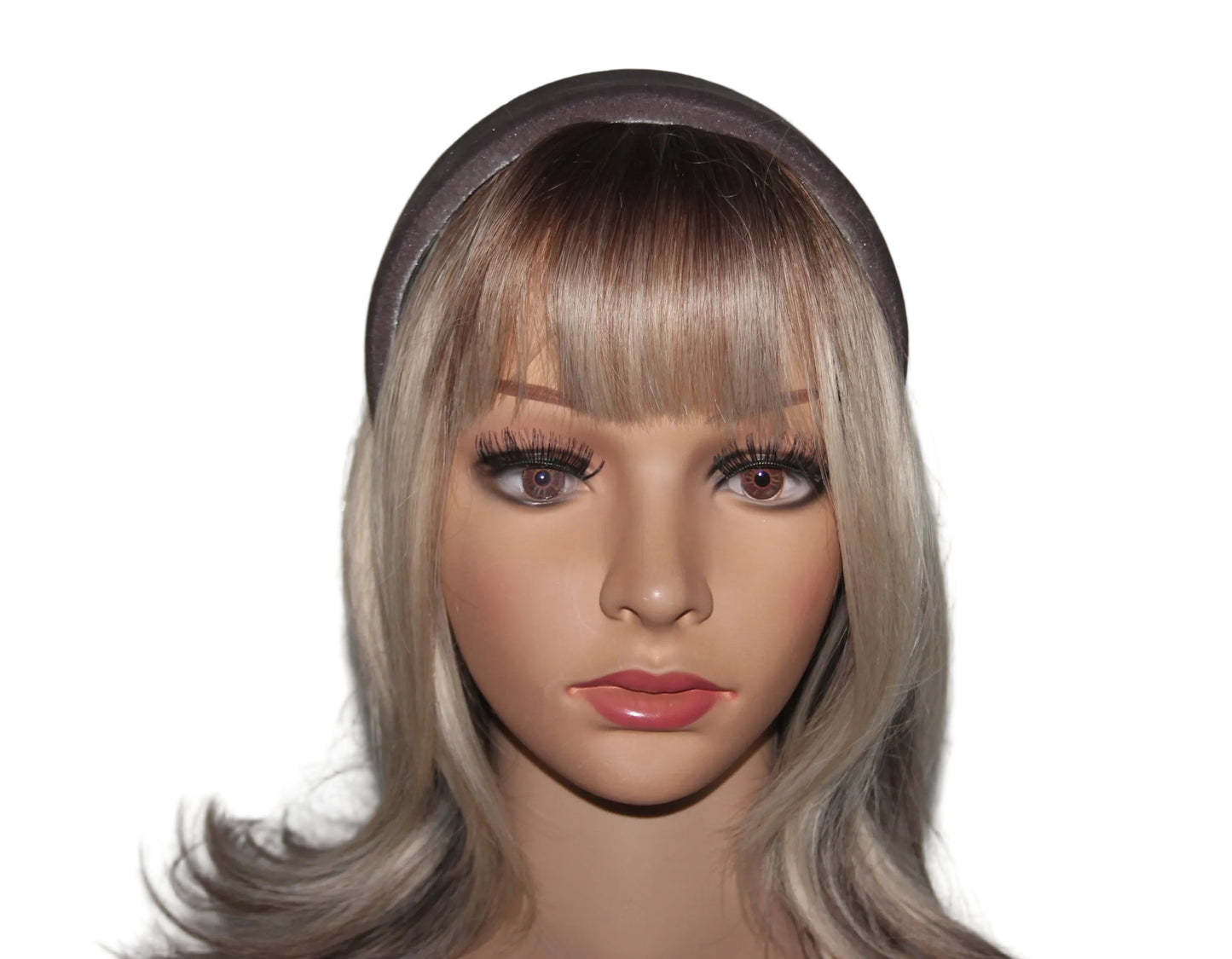Cappuccino Brown padded headband Fashion head cover, plastic free