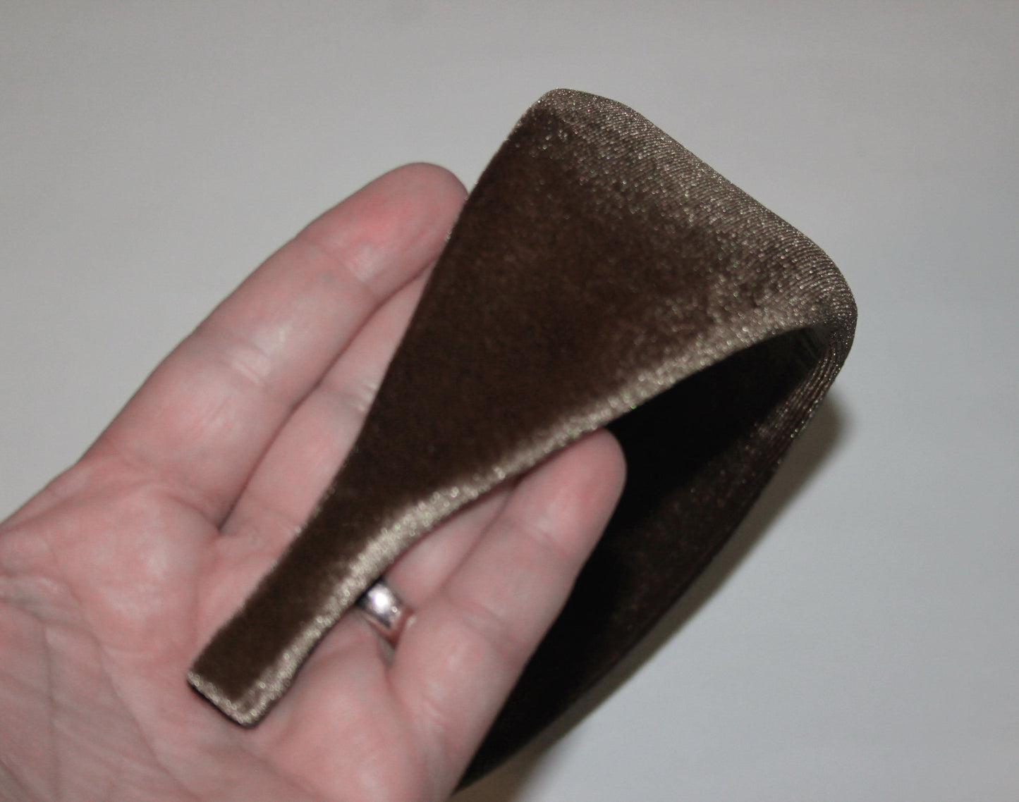 Mocha Brown padded headband Fashion head cover, plastic free