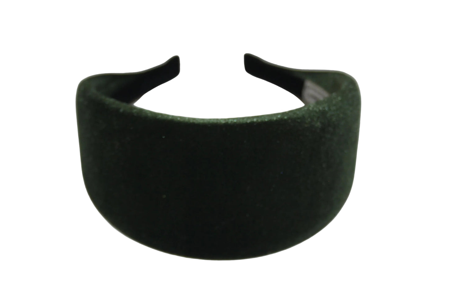 Army Green padded headband Fluffy velvet hairband, plastic free