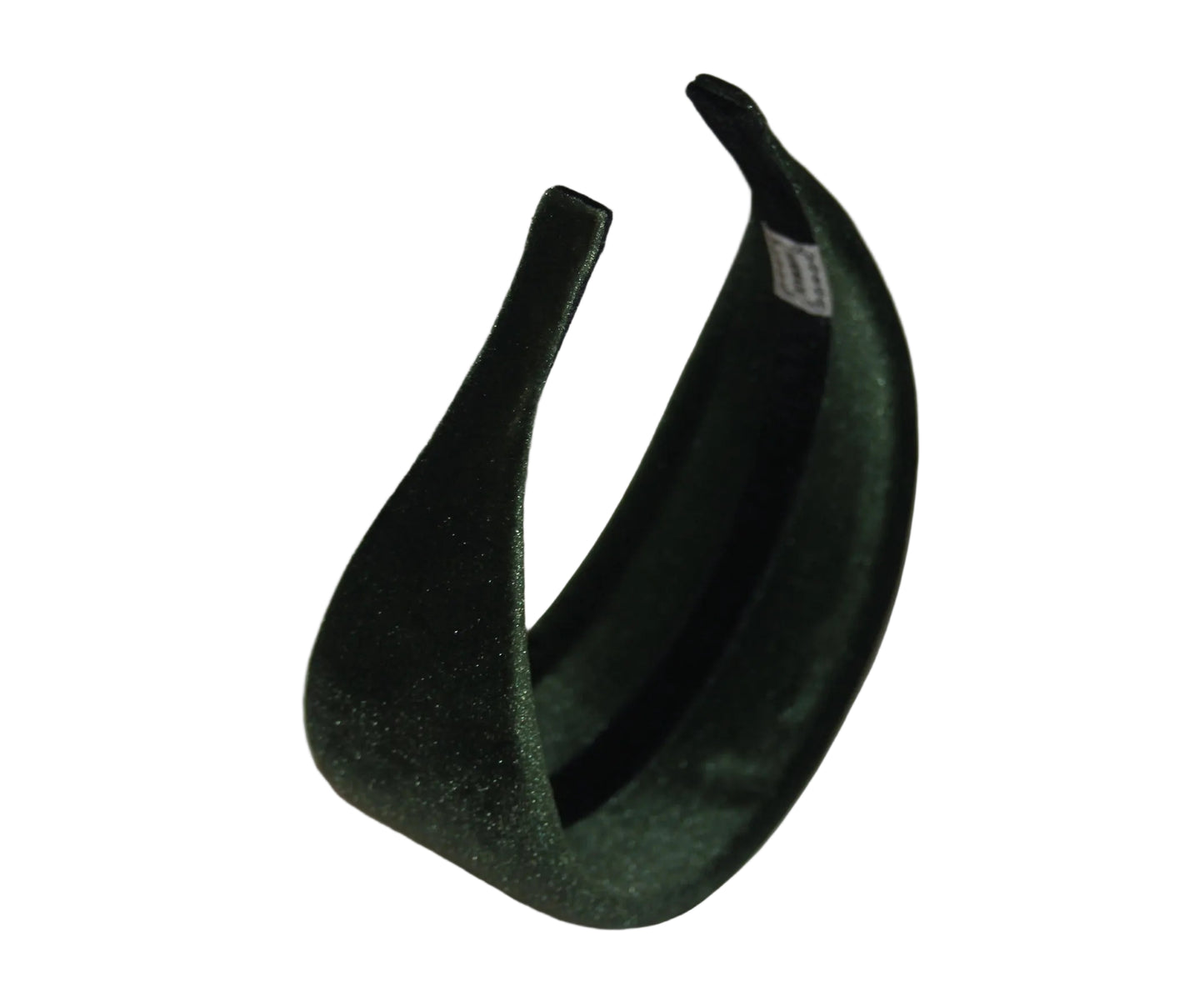 Army Green padded headband Fluffy velvet hairband, plastic free