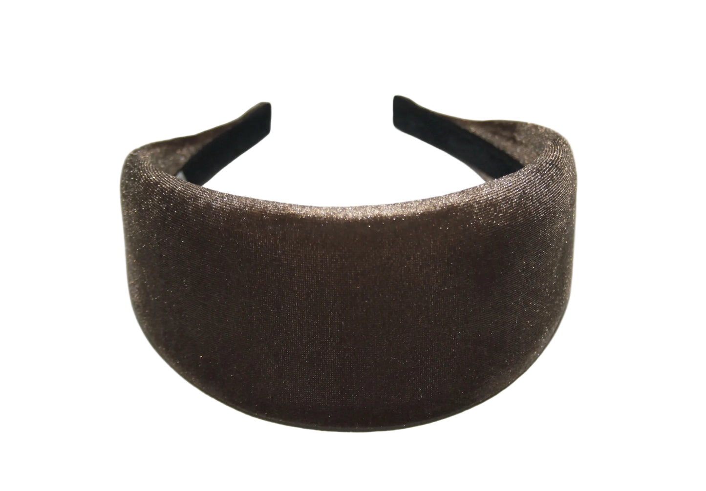 Mocha Brown padded headband Fashion head cover, plastic free