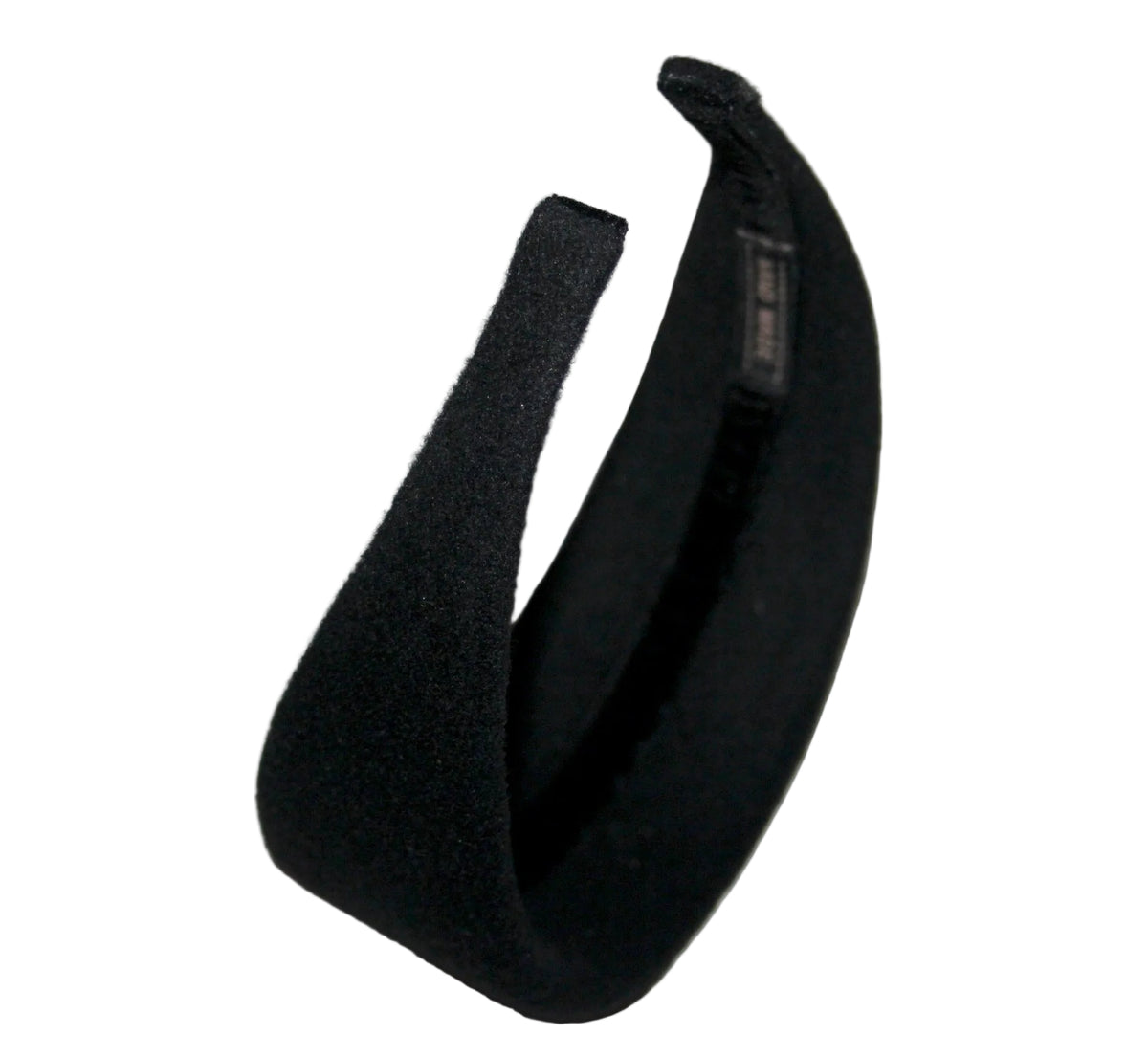 Wool padded headband, Black winter head scarf... NEW