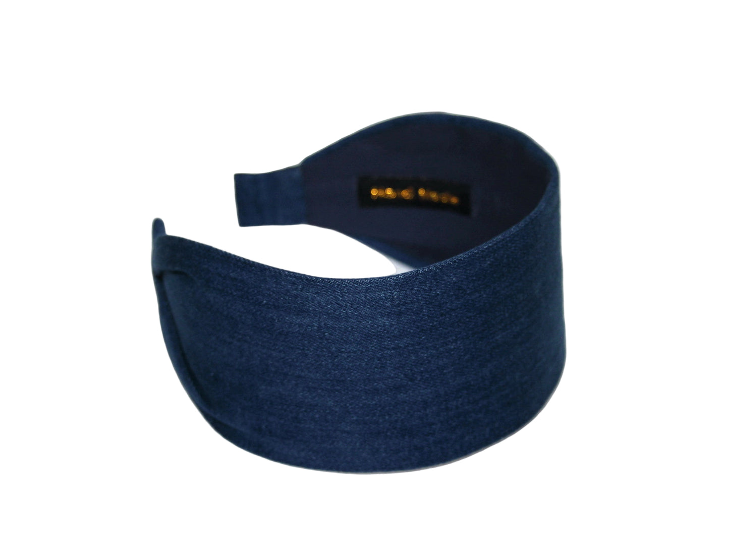 Denim head band Blue wide hairband