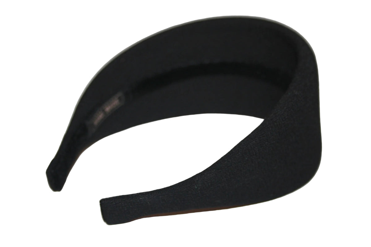 Wool crepe padded headband, Fashion puffy hairband... NEW