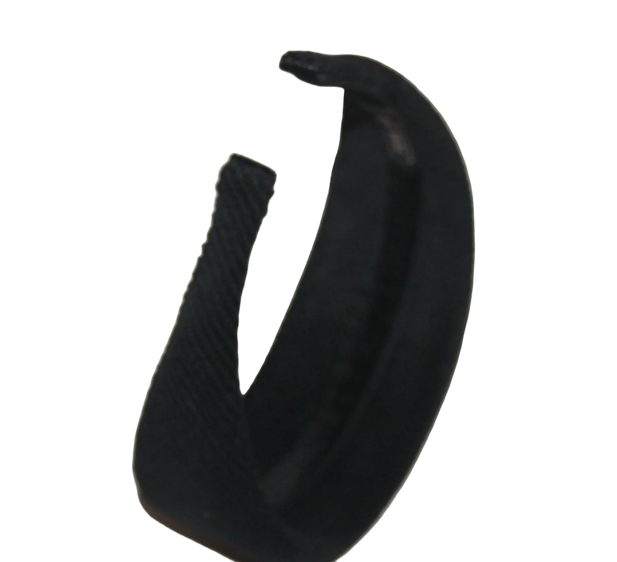 Black medium corduroy padded headband, Cotton velvet puffy hairband... NEW