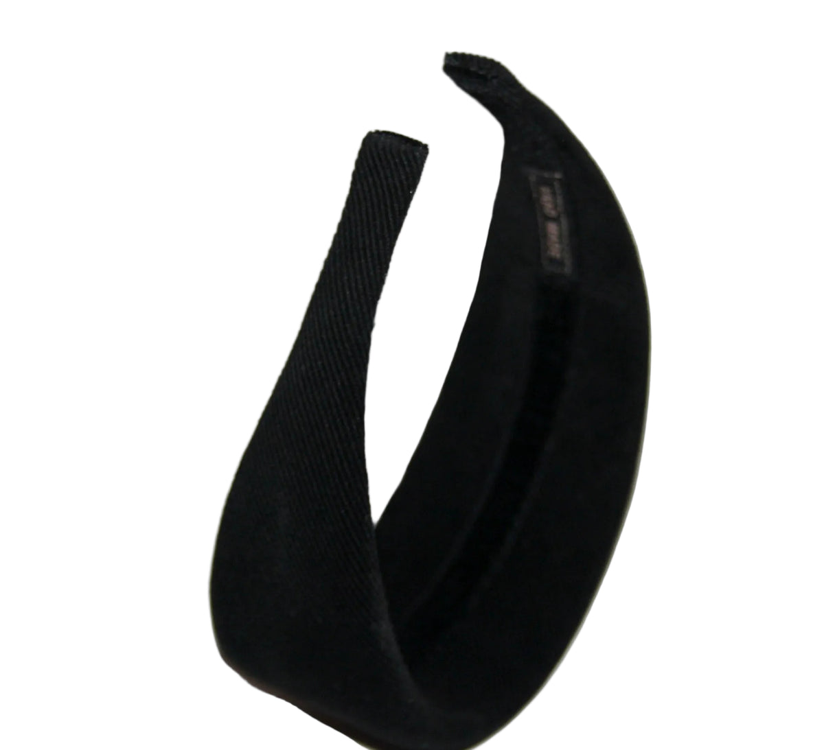 Black micro corduroy padded headband, Cotton velvet hairband... NEW