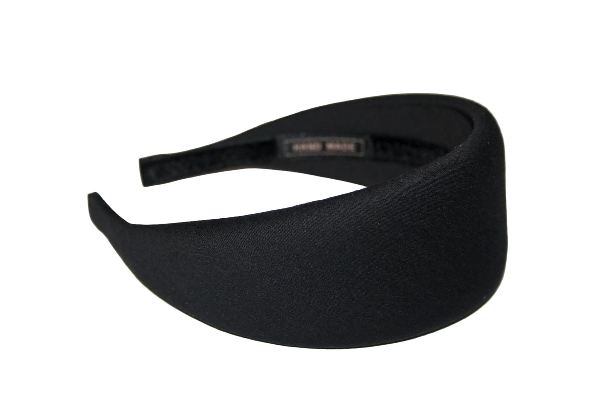Black jeans padded headband, cotton denim puffy hair scarf... NEW