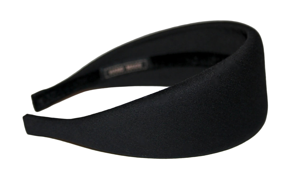 Black jeans padded headband, cotton denim puffy hair scarf... NEW