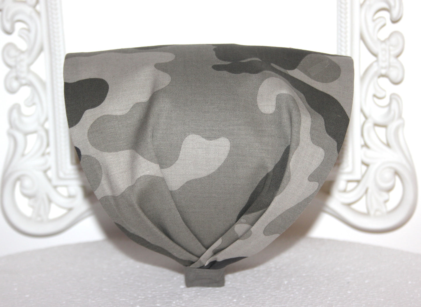 Army Green bandana headband Camouflage cotton hair band Wide head cover