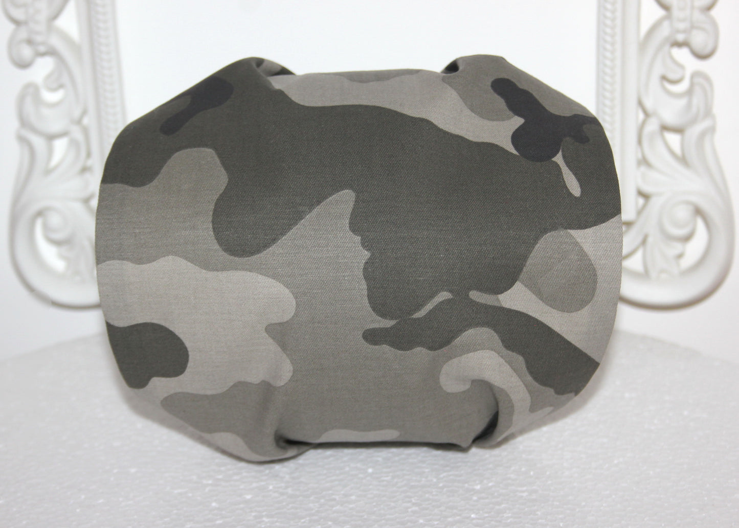 Army Green bandana headband Camouflage cotton hair band Wide head cover
