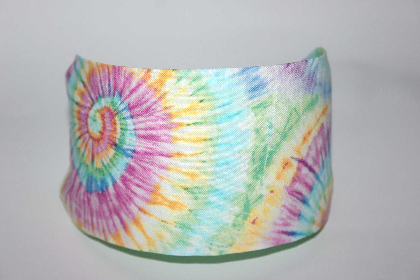 Tie Dye bright swirl print headband for women