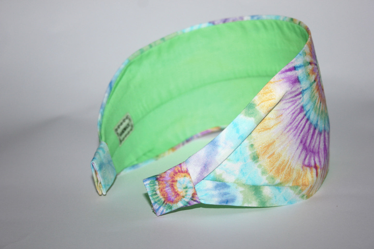 Tie Dye bright swirl print headband for women