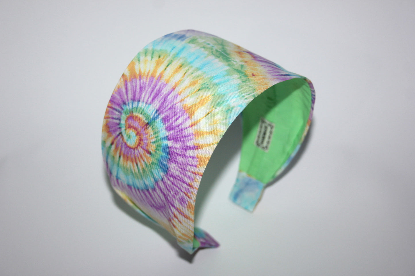 Tie Dye bright swirl print headband for women