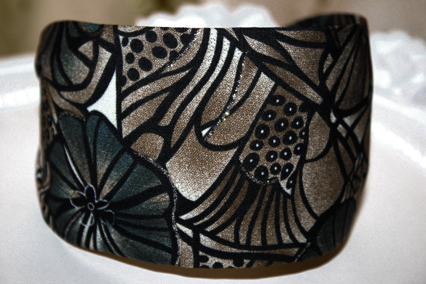 Boho headband extra wide cotton headbands for women, hair loss head scarf