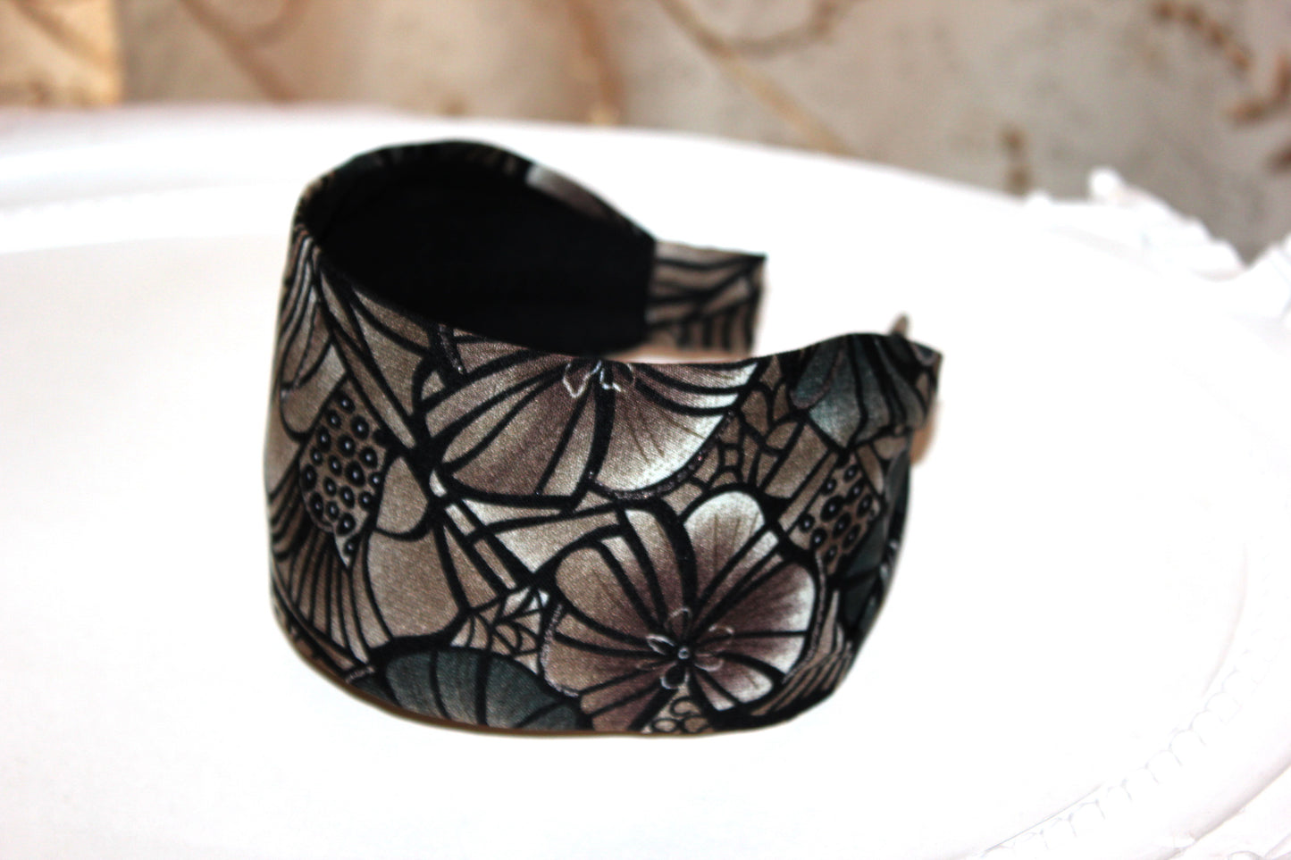 Boho headband extra wide cotton headbands for women, hair loss head scarf