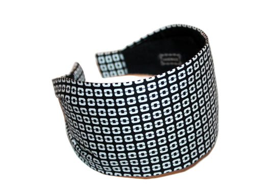 Cotton headband for women geometric pattern