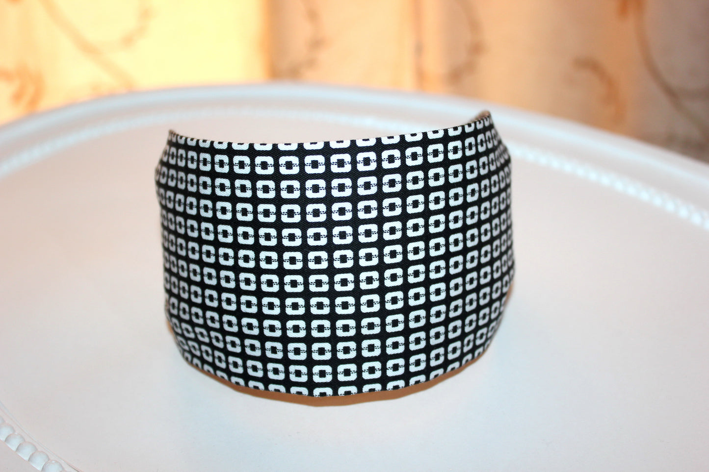 Cotton headband for women geometric pattern