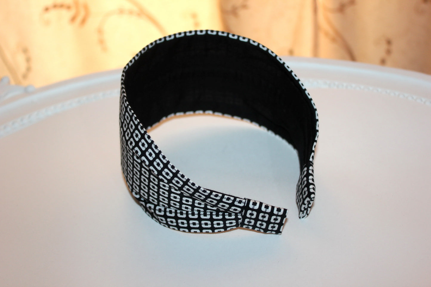 Cotton headband for women geometric pattern