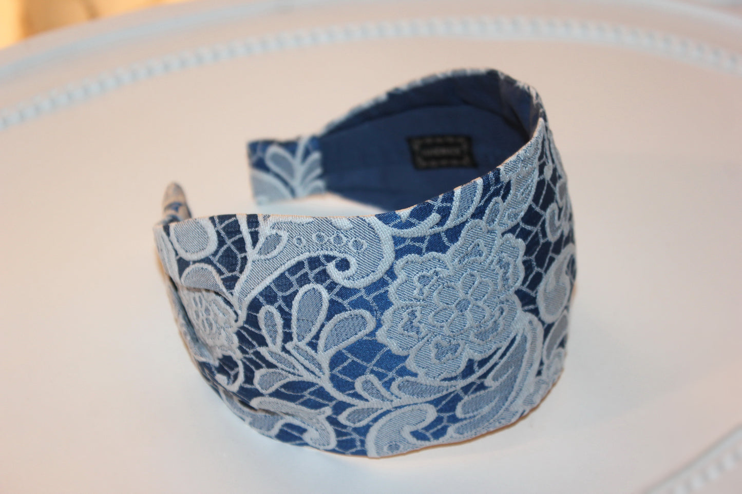 Headband for women lace pattern fabric hairband