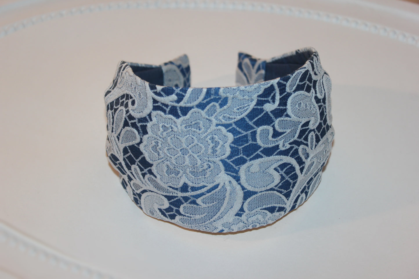 Headband for women lace pattern fabric hairband
