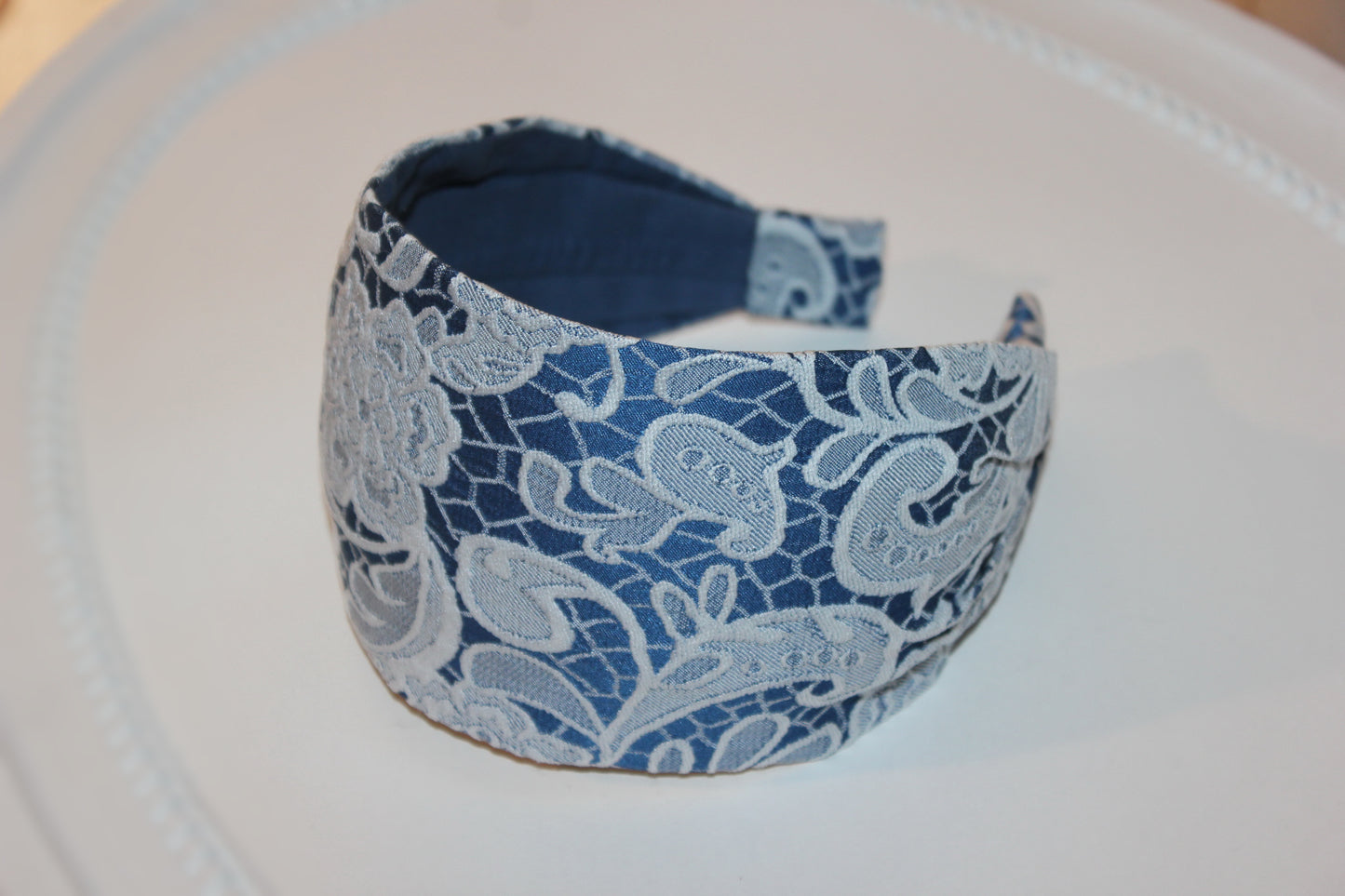 Headband for women lace pattern fabric hairband