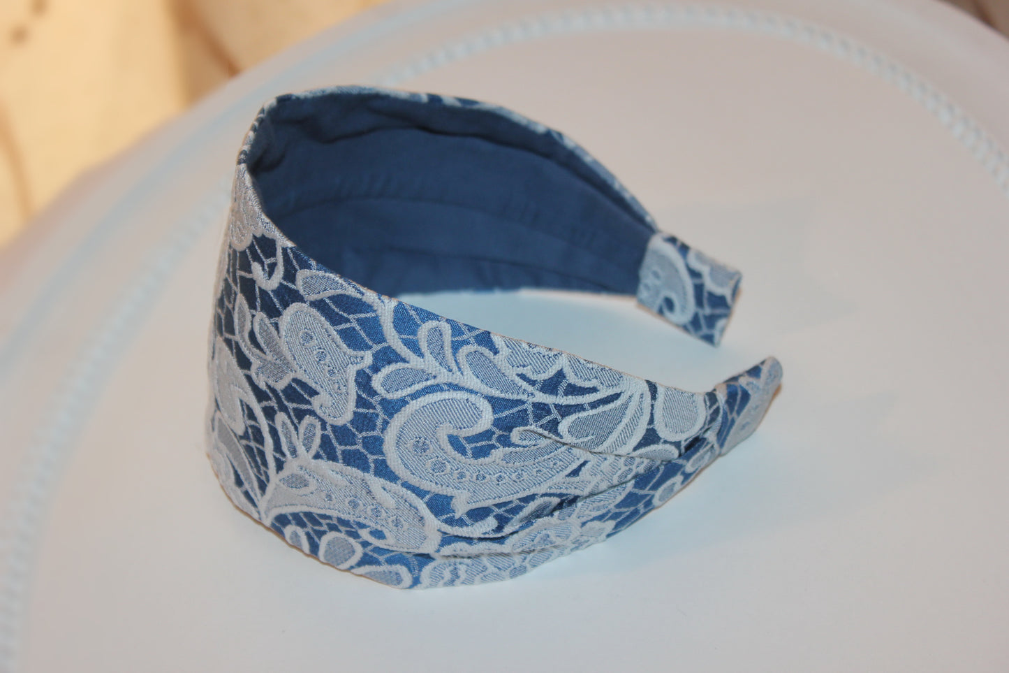 Headband for women lace pattern fabric hairband