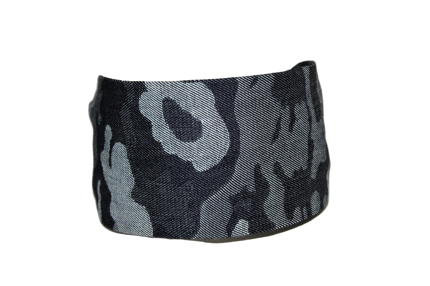 Camo denim headband Camouflage wide fabric head scarf