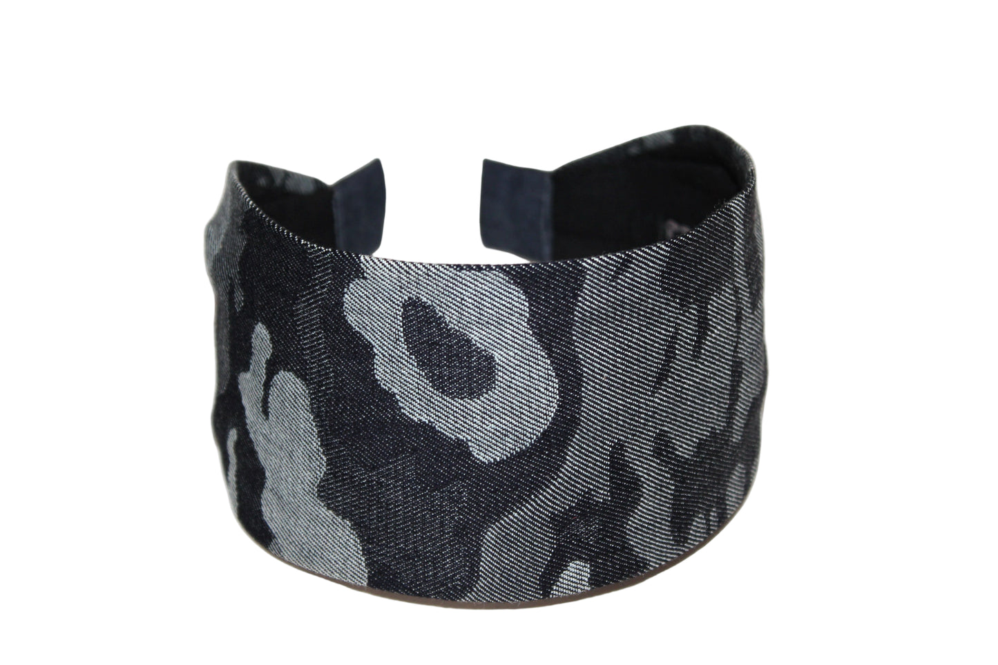 Camo denim headband Camouflage wide fabric head scarf