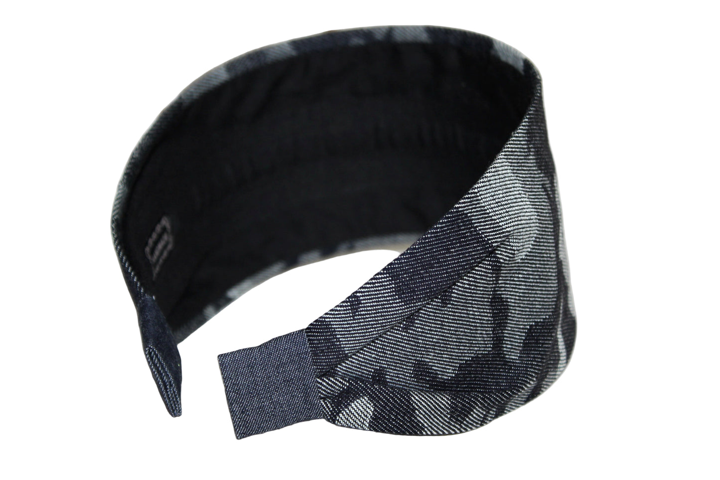 Camo denim headband Camouflage wide fabric head scarf