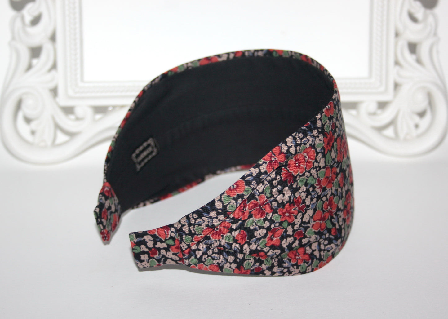 Boho flower print fabric headband
