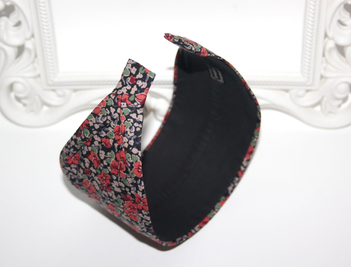 Boho flower print fabric headband