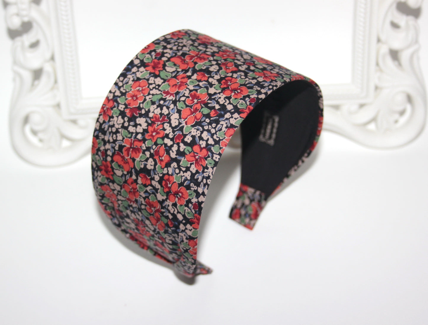Boho flower print fabric headband