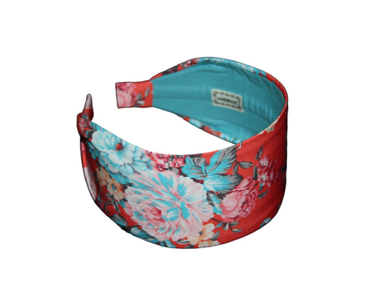 Coral & Blue headbands for women viscose fabric head scarf