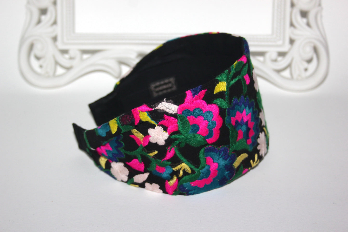 Multicolor embroidered headband Fashion alopecia hairband scarf