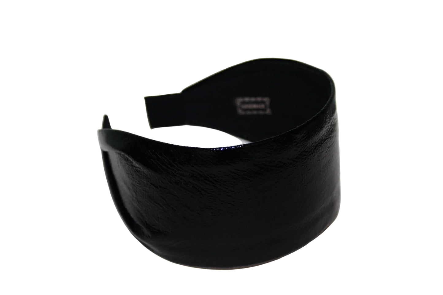 Patent leather headband Black hairband