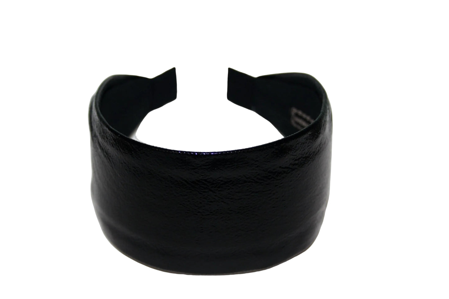 Patent leather headband Black hairband