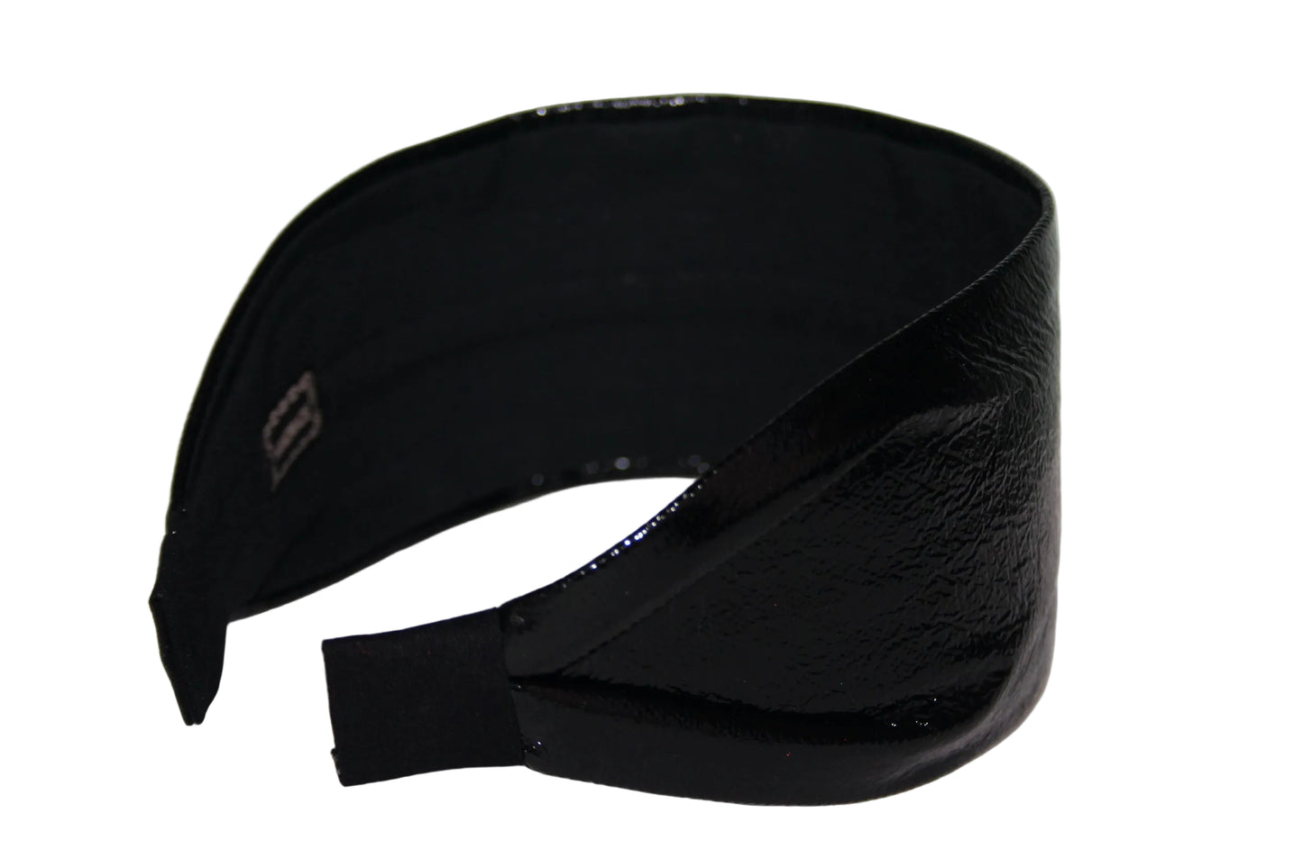 Patent leather headband Black hairband