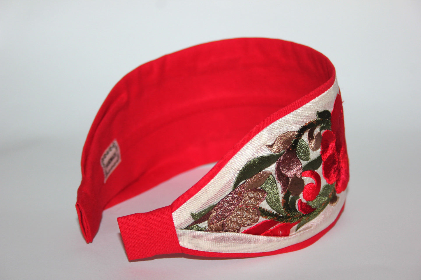 Boho floral haeadband 3" inch Embroidered women hairband